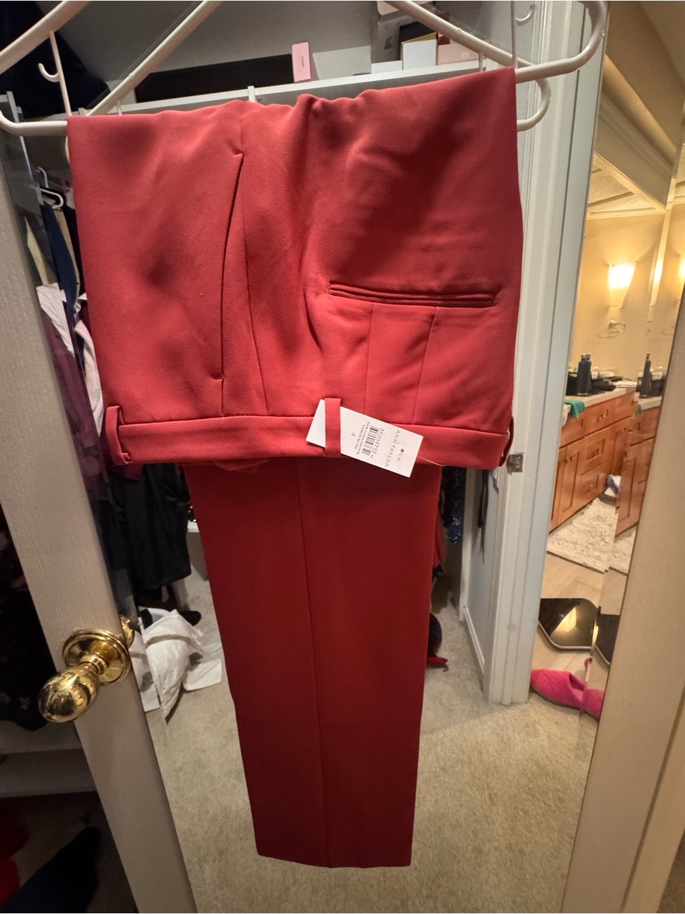 Ann Taylor Red Trousers